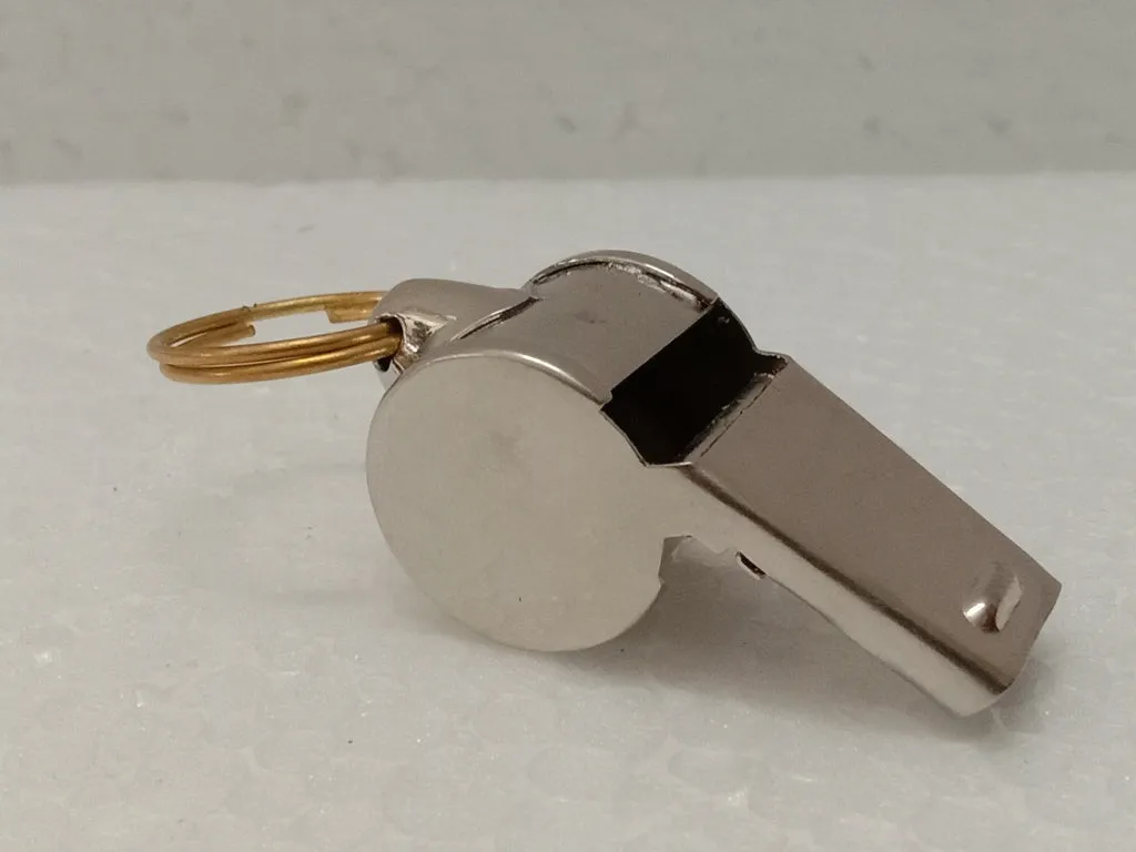 Sports Gold Plate Brass Whistle -Survival Emergency Security Forces | Heavy Duty (2998)