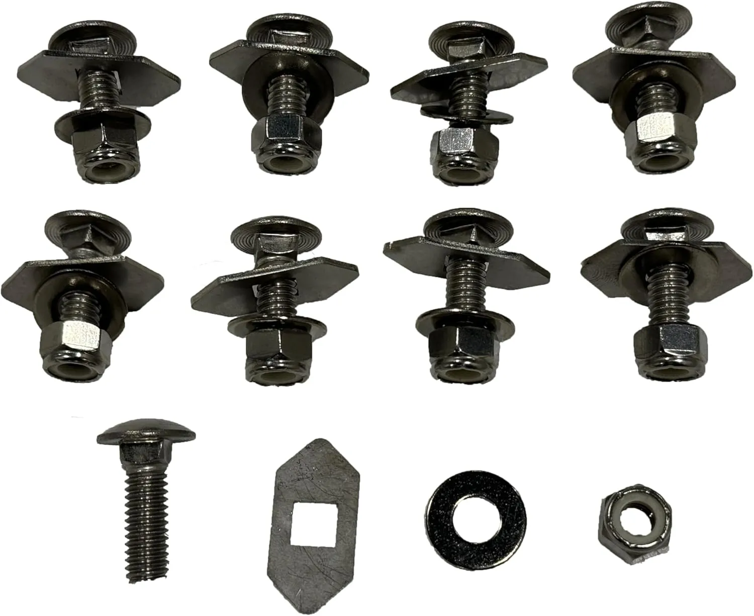 Sprinter Drop-in Roof Rail Anchors - Stainless Steel, Compatible with Van Tech Roof Rails, Roof Racks, Ladders, SUP Poles