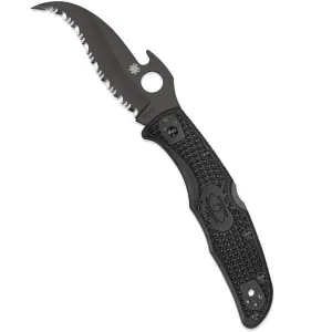 Spyderco Matriarch 2 Folding Knife with Emerson Opener and 3.57" Black VG-10 Blade