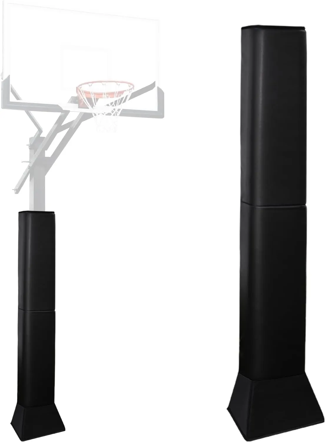 Square Pole Padding Outdoor Basketball Pole Pads Square Pad for Pole Wrap Around Pad Pole Base Padding Waterproof Durable UV-Resistant for Protection(Fit 6''x6'' Base&Pole-5 Feet Tall)