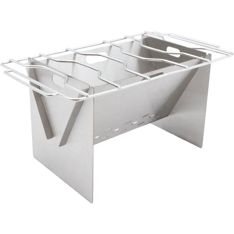Stainless Steel Flat Card Barbecue Grill Camping Mini