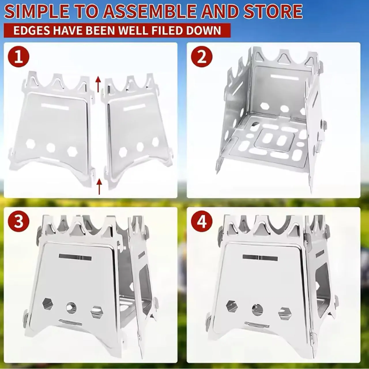 Stainless Steel Portable Camping Stove