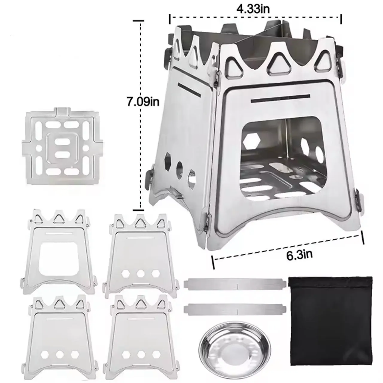 Stainless Steel Portable Camping Stove