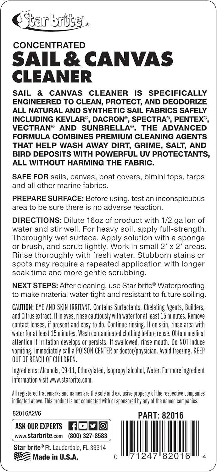 STAR BRITE Waterproofing Spray, Waterproofer   Stain Repellent   UV Protection for Boat Covers, Car Covers, Bimini Tops, Tents, Jackets, Backpacks, Boots, Awnings, Patio Covers & More