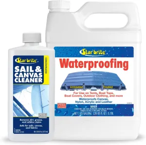 STAR BRITE Waterproofing Spray, Waterproofer   Stain Repellent   UV Protection for Boat Covers, Car Covers, Bimini Tops, Tents, Jackets, Backpacks, Boots, Awnings, Patio Covers & More
