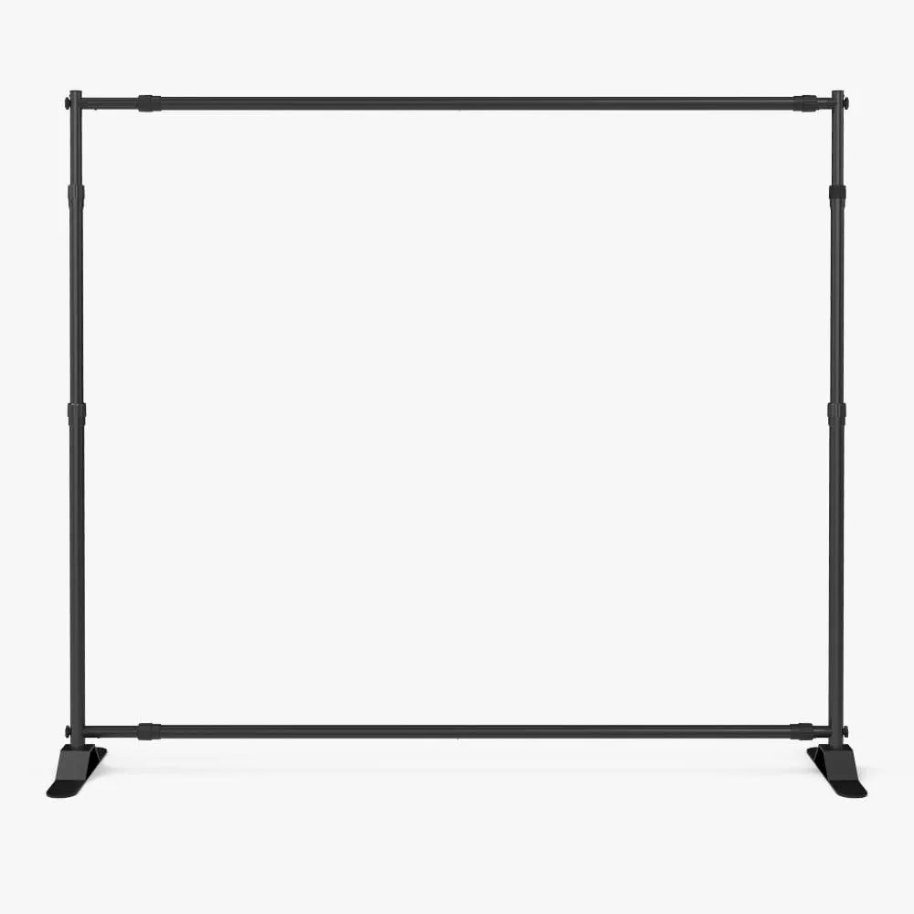 Step and Repeat Backdrop Hardware Only – Heavy Duty Adjustable Frame with 1.5" Tubing, Sturdy Feet, and Travel Bag