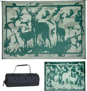 Stylish Camping HC8114 Desert Camo/Green 8'x11' Camo Deer Mat, 1 Pack