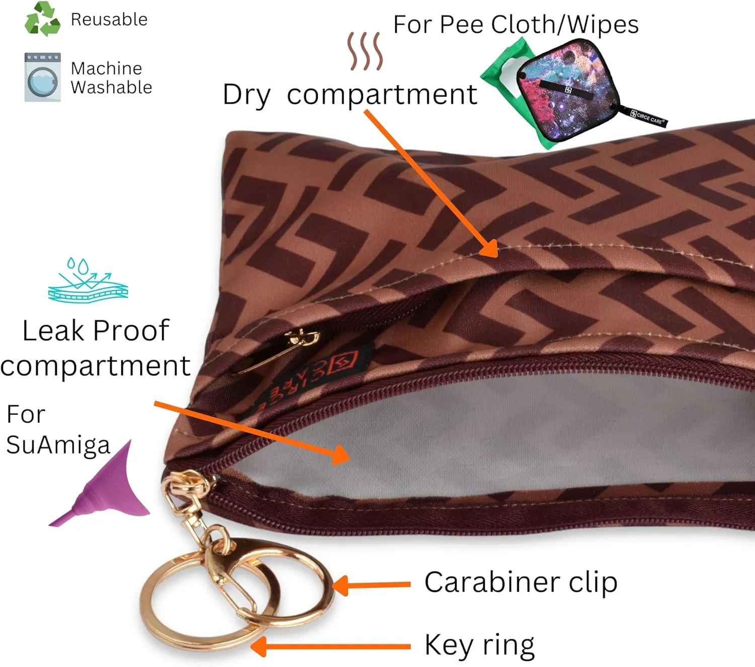 SuAmiga Female Urination Device Collapsible Female Urinal; Portable Reusable Urinal for Women to Pee Standing Up; Women Pee Funnel for Travel, Camping, Hiking, Outdoor (Soft,Firm,Plus Size)