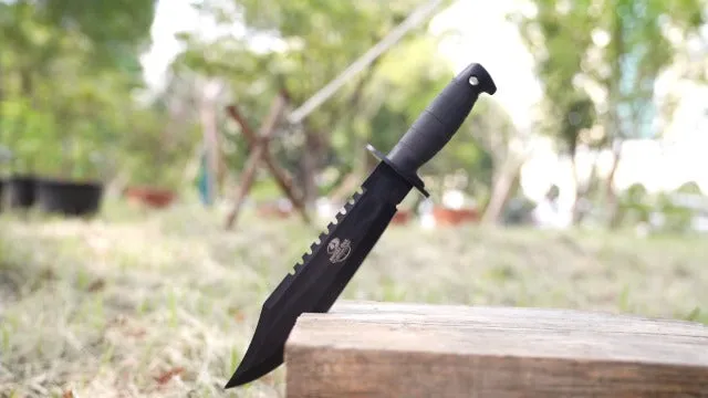 Survival Hunting Knife w/ Sheath,15" Fixed Blade Tactical Bowie Knife