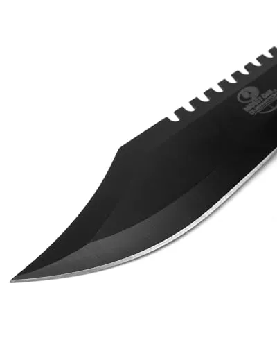 Survival Hunting Knife w/ Sheath,15" Fixed Blade Tactical Bowie Knife