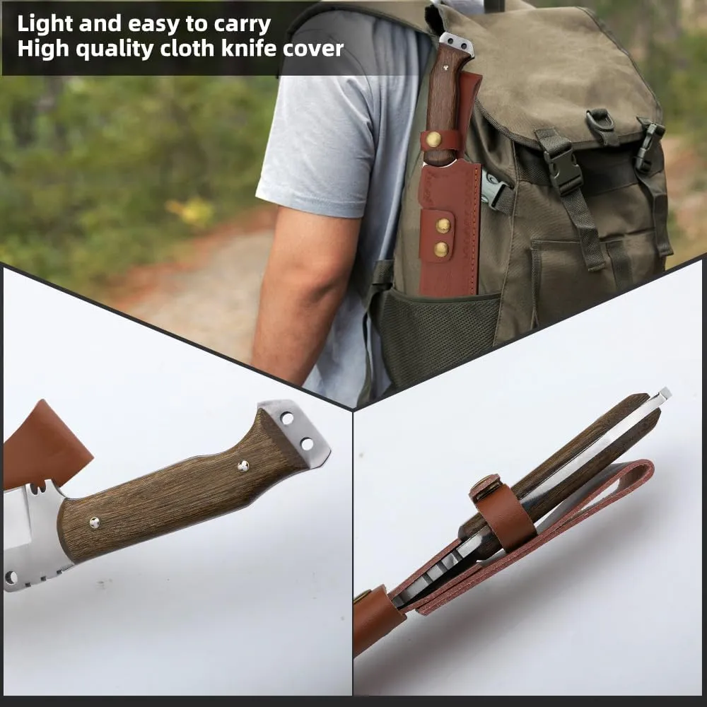 Survival Machete with Sheath for Cutting Trees, for Yard Work and for Bushcrafting Machetes Sickle Heavy Duty Machete for clearing Brush Garden Tools Construction Blade