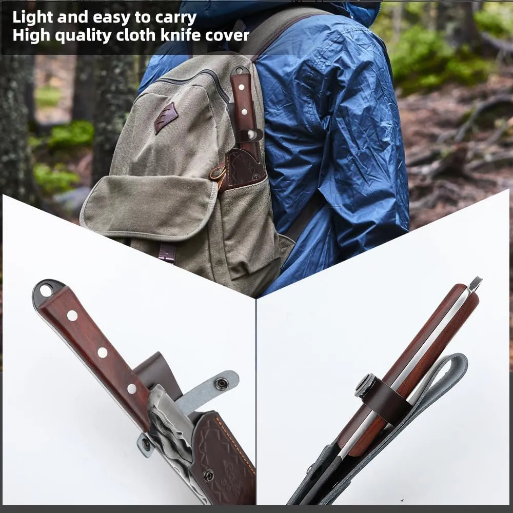 Survival Machete with Sheath for Cutting Trees, for Yard Work and for Bushcrafting Machetes Sickle Heavy Duty Machete for clearing Brush Garden Tools Construction Blade