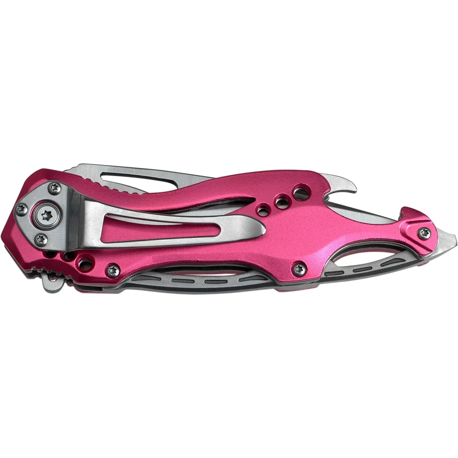 Tac-Force 7.75″ Pink Drop Point Folding Knife
