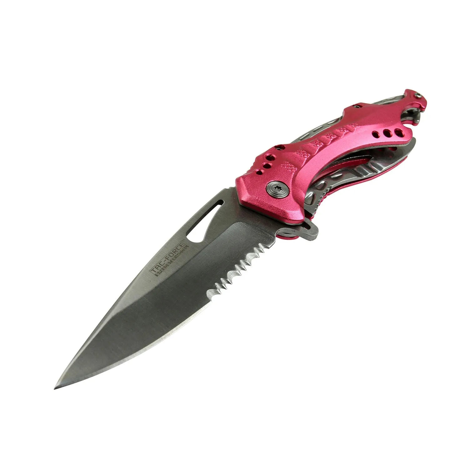 Tac-Force 7.75″ Pink Drop Point Folding Knife
