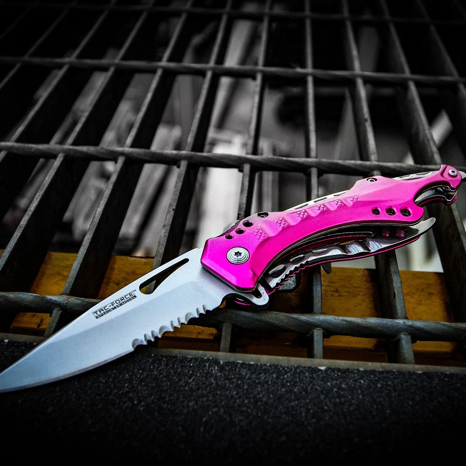 Tac-Force 7.75″ Pink Drop Point Folding Knife