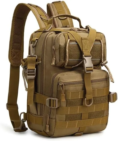 Tactical Backpack Military Molle Hiking 36-55L Outdoor mountaineering bag trekking touring fishing blue and black camouflage