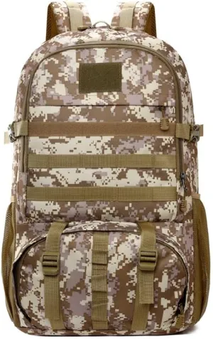 Tactical Backpack Military Molle Hiking 36-55L Tactical camouflage outdoor sports camouflage bag hiking desert camouflage