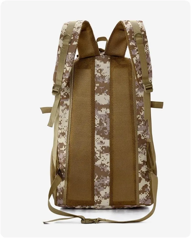 Tactical Backpack Military Molle Hiking 36-55L tactical camouflage outdoor sports camouflage bag hiking jungle camouflage dark green