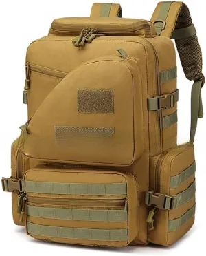 Tactical Backpack Military Molle Hiking 56-75L Military Fan Outdoor Hiking Tactical Pack Jungle Camouflage