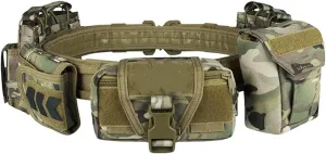 Tactical Battle Belt with Quick Release & Accessory Pouches - 7 in 1 Duty Belt for Men