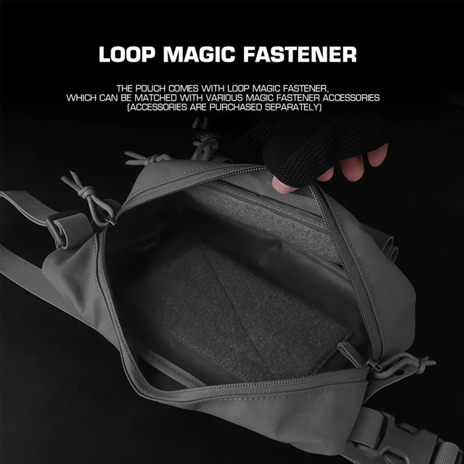 Tactical Drop Pouch Fanny Pack,Utility EDC Large Multi-Purpose Waist Bags for Tactial Vest Chest Rig