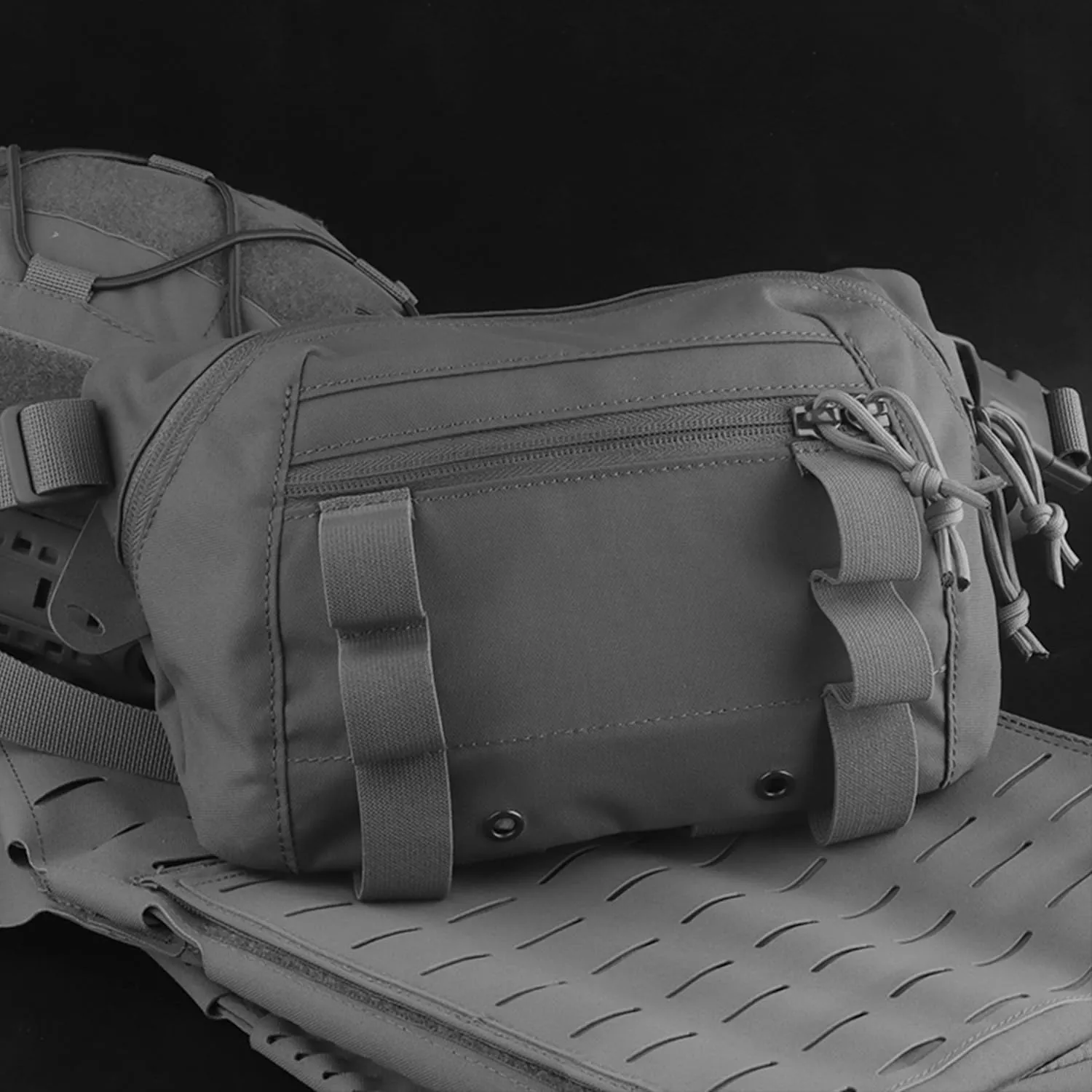 Tactical Drop Pouch Fanny Pack,Utility EDC Large Multi-Purpose Waist Bags for Tactial Vest Chest Rig