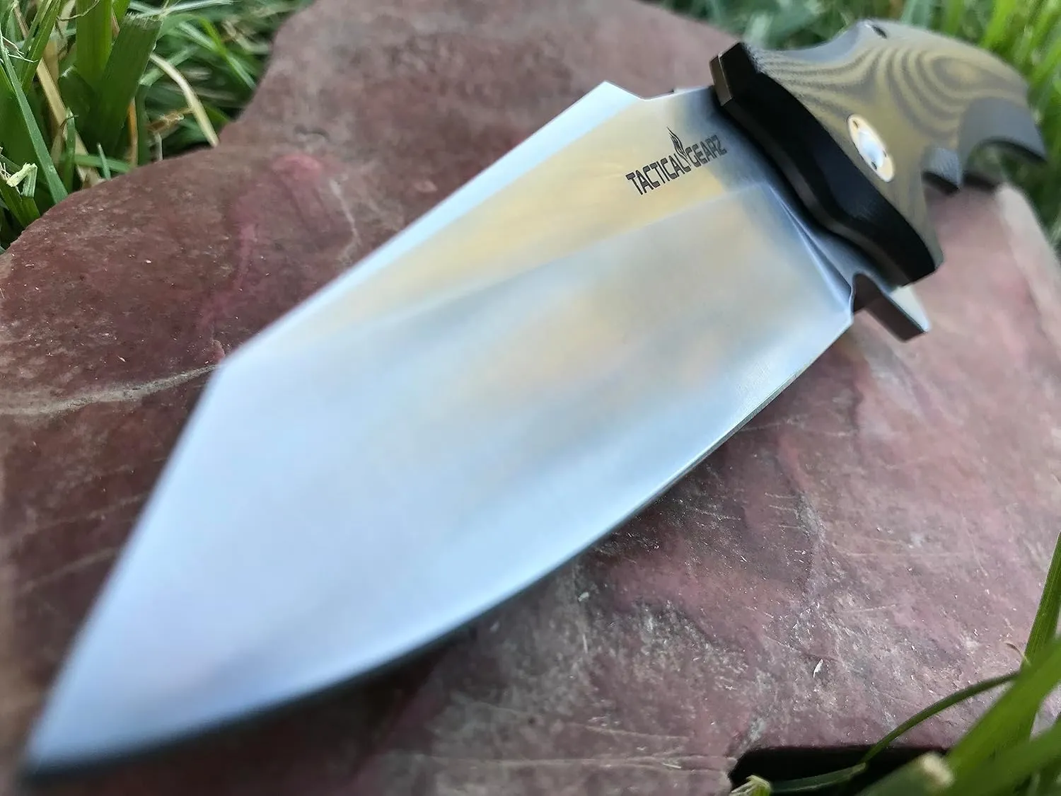 TACTICAL GEARZ Pocket Folding Knife, G10 Handle, 9Cr18MoV Stainless Steel Blade, Includes Sheath (Vex)