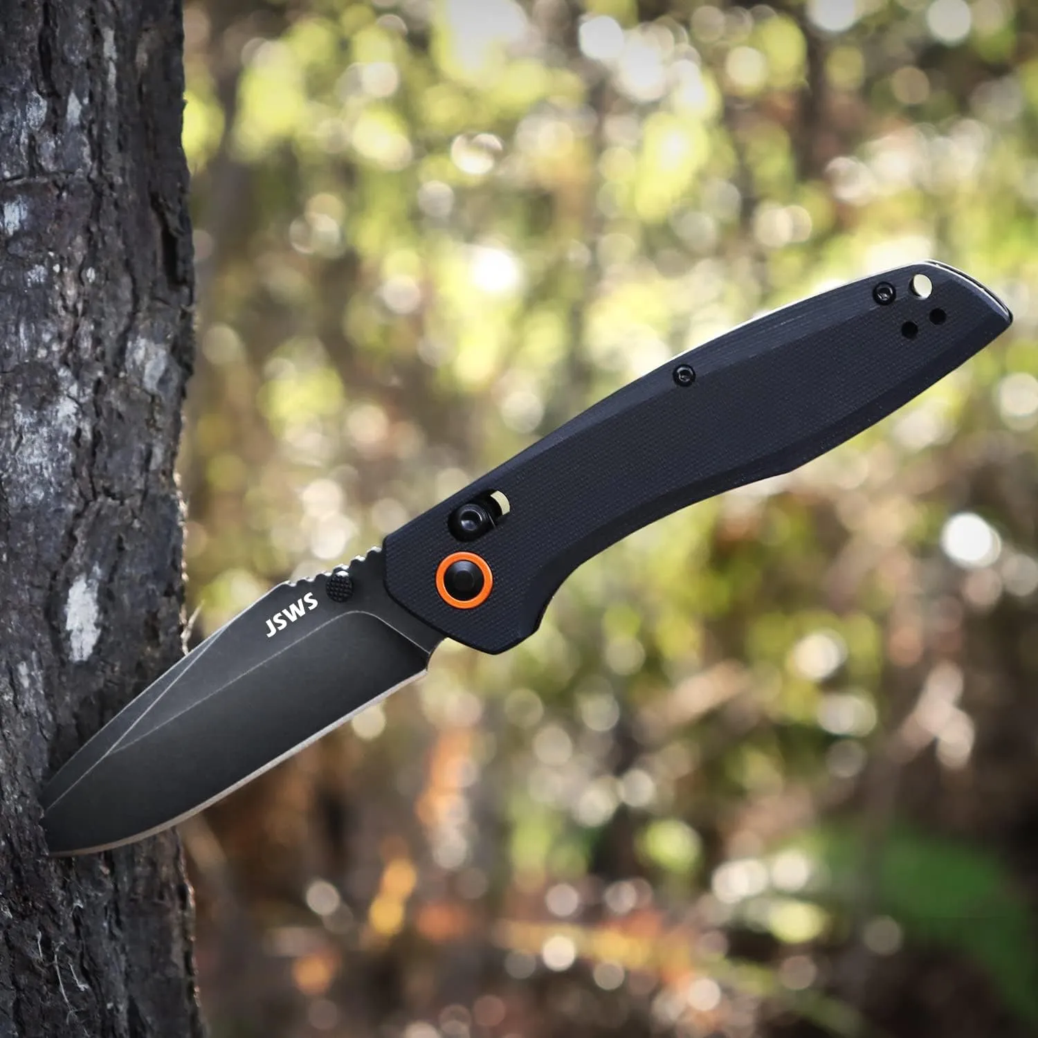 Tactical Knife Pocket Folding Knife Survival Knife Axis Lock Knife 3.39'' 440C Stainless Steel Blade G10 Handle Perfect for Camping Survival Christmas Gifts for Men & Women