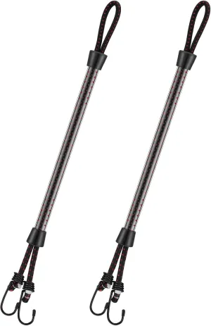 Tandefio 2 Pcs Dock Rods for Boat Docking 16 Inch Dock Boat Mooring Poles, Bungee Lines with Hook, Speedboat Accessories for Men Gifts
