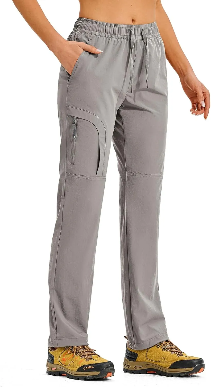 TBMPOY Women's Hiking Pants Water Resistant Lightweight Quick Dry Cargo Travel Fishing Work Camping Pant with 4 Pockets