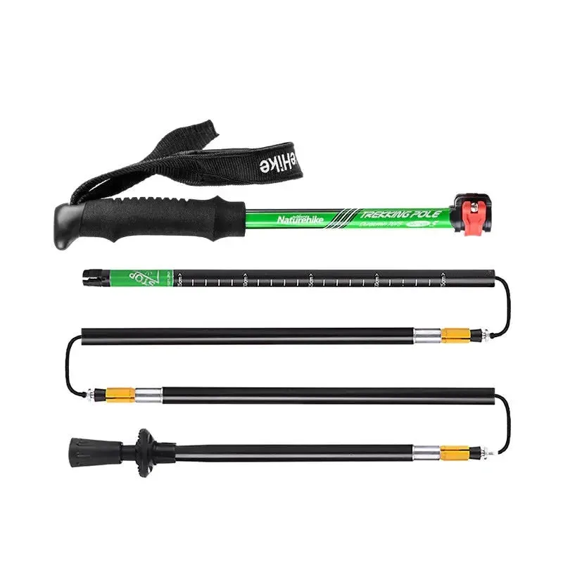 Technologically advanced Quick 5 Ultra Aluminum Tungsten Adjustable Lock EVA Trekking 7075 Section to Light 34 and Green Poles Blue 135cm Tips Collapsible Grip Beautifully crafted