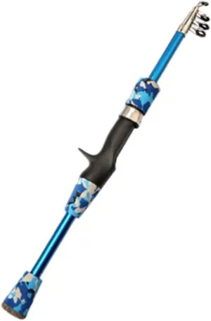 Telescopic Fishing Rod, 1.3m-1.8m Carbon Fiber, Lightweight & Portable, Smooth Ceramic Guides, EVA Handle, Ideal for Bass, Trout & More