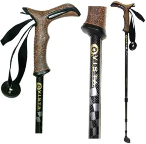 Telescopic Hiking Staff/Carbon Fiber/ Anti-Shock