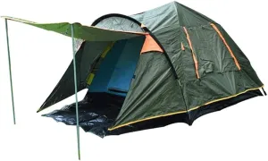 Tent， Double Layer Automatic Tent, Waterproof Pop Up Double Layer Tent Family Shelter Carry Bag Holiday Tent Color : Green