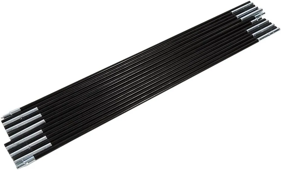 Tent Pole, Aluminum Shock Corded Fiberglass Tent Poles Bars Outdoor Sun shelter Support Replacement Set Accessory