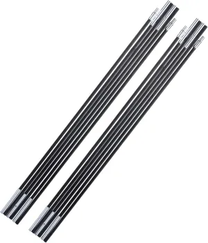 Tent Poles, Portable Tarp Poles Pointed Head Design Tent Poles Replacement Retractable Tent Poles for Tarp Foldable Replacement Tent Poles Fiberglass Canopy Poles