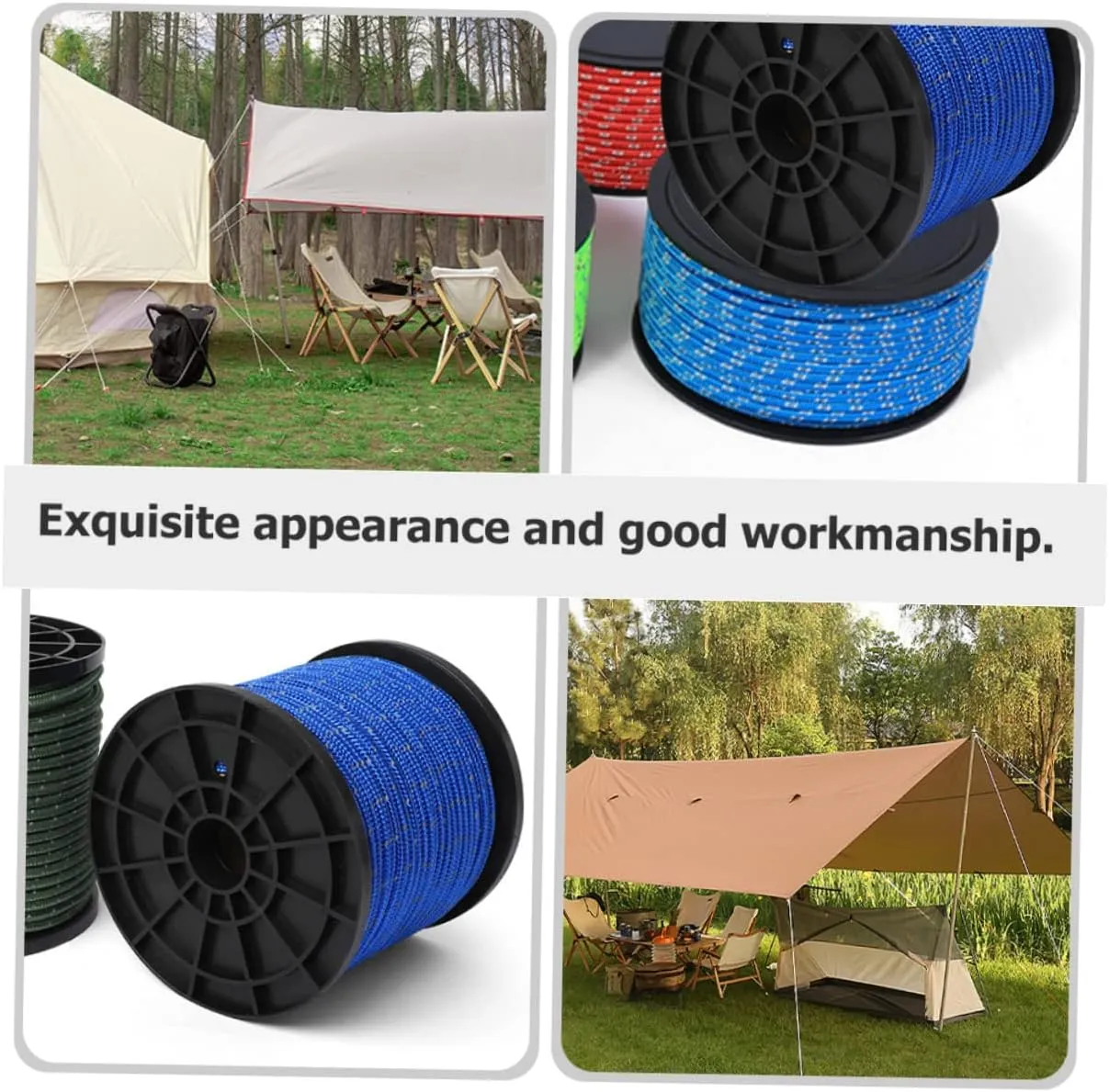 Tent Reflective Rope Kit Instant Tent Adjustable Tent Ropes Tent Peg Poles Tent Stakes Tents Winch