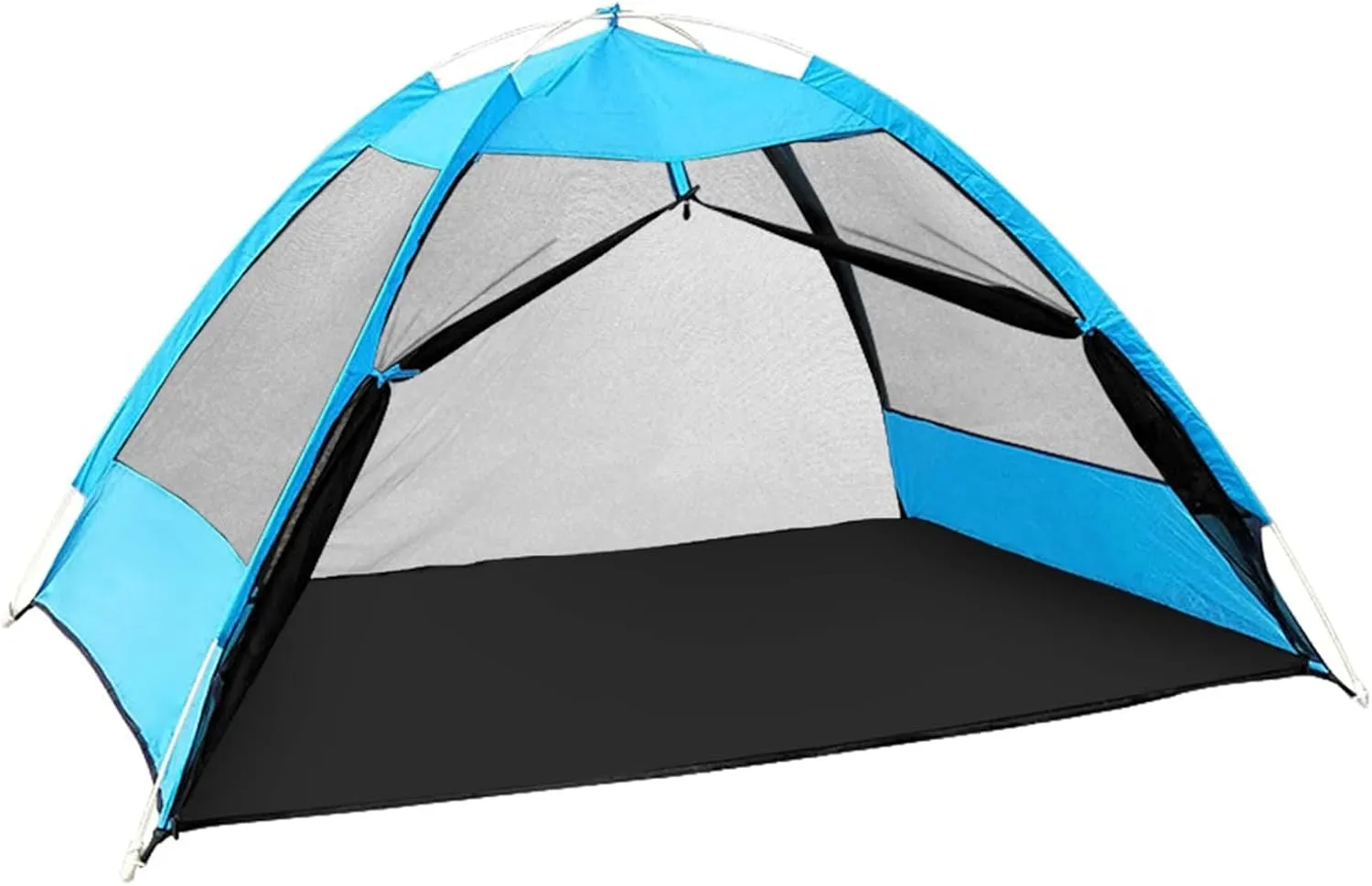Tents Ultralight Pop-up Camping Tent Outdoor Mesh Tent Beach Leisure Net for 2 Person, Blue