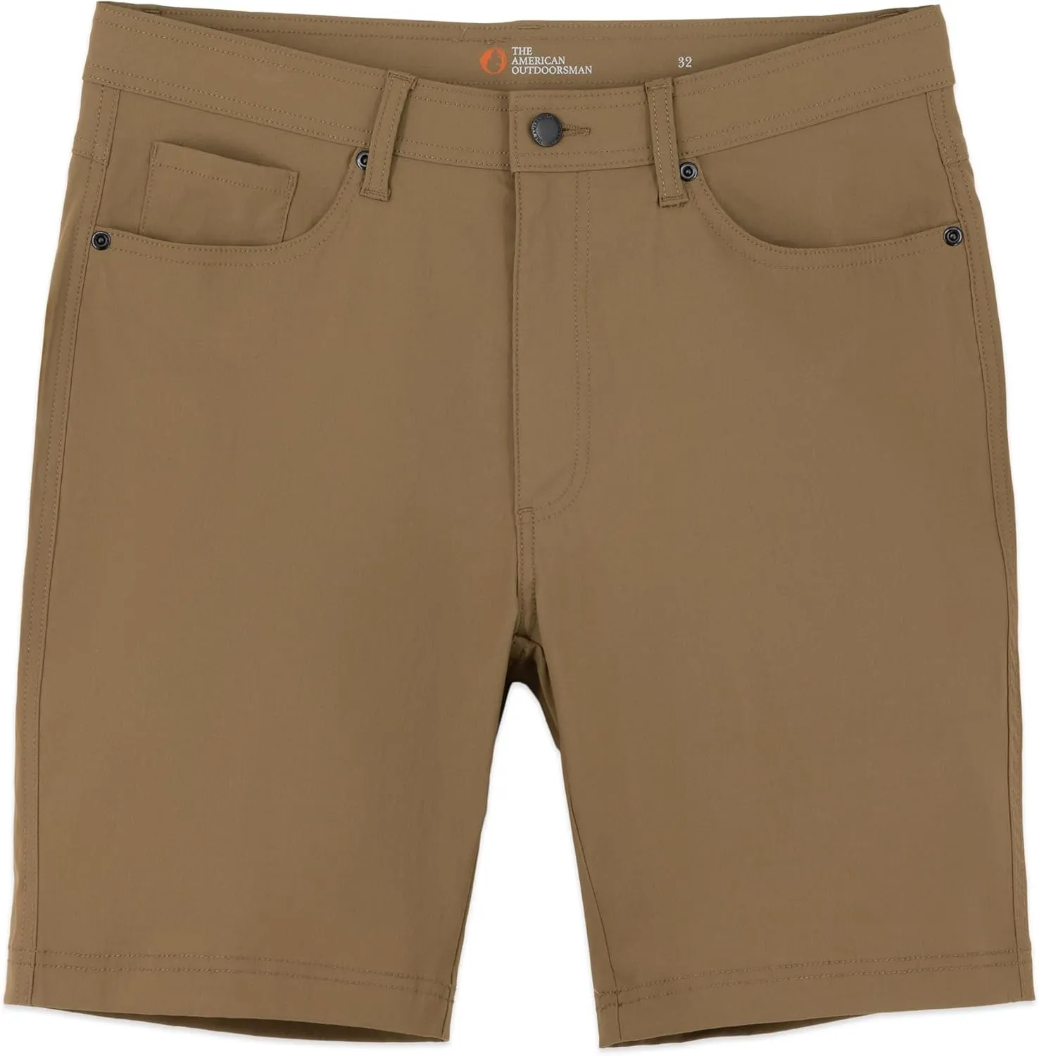 The American Outdoorsman Performance Stretch Water Repellent Ultimate Mens Hiking Shorts - UPF 50  UV-Block, Five Pockets