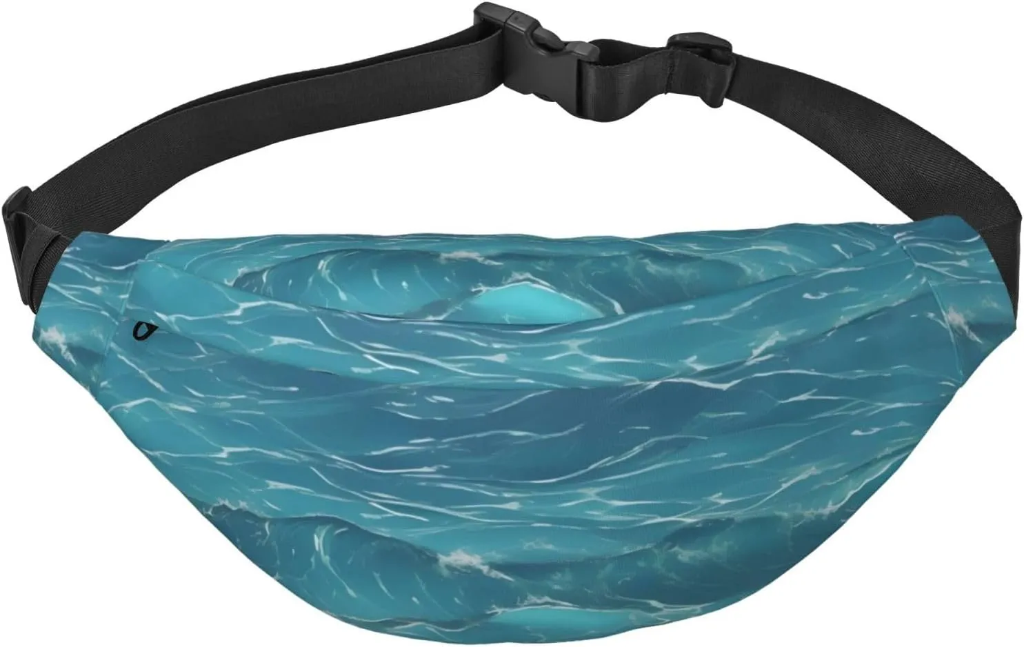 The Deep Blue Sea Men'S And Women'S Waist Pack, Crossbody Bag With Adjustable Belt For Running, Traveling, Sports, Hiking