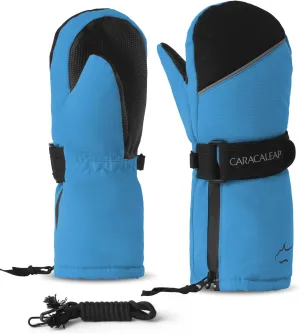 Toddler Kids Snow Mittens Waterproof Ages 2-7, Thinsulate Warm Boys Girls Winter Ski Mittens for Kids