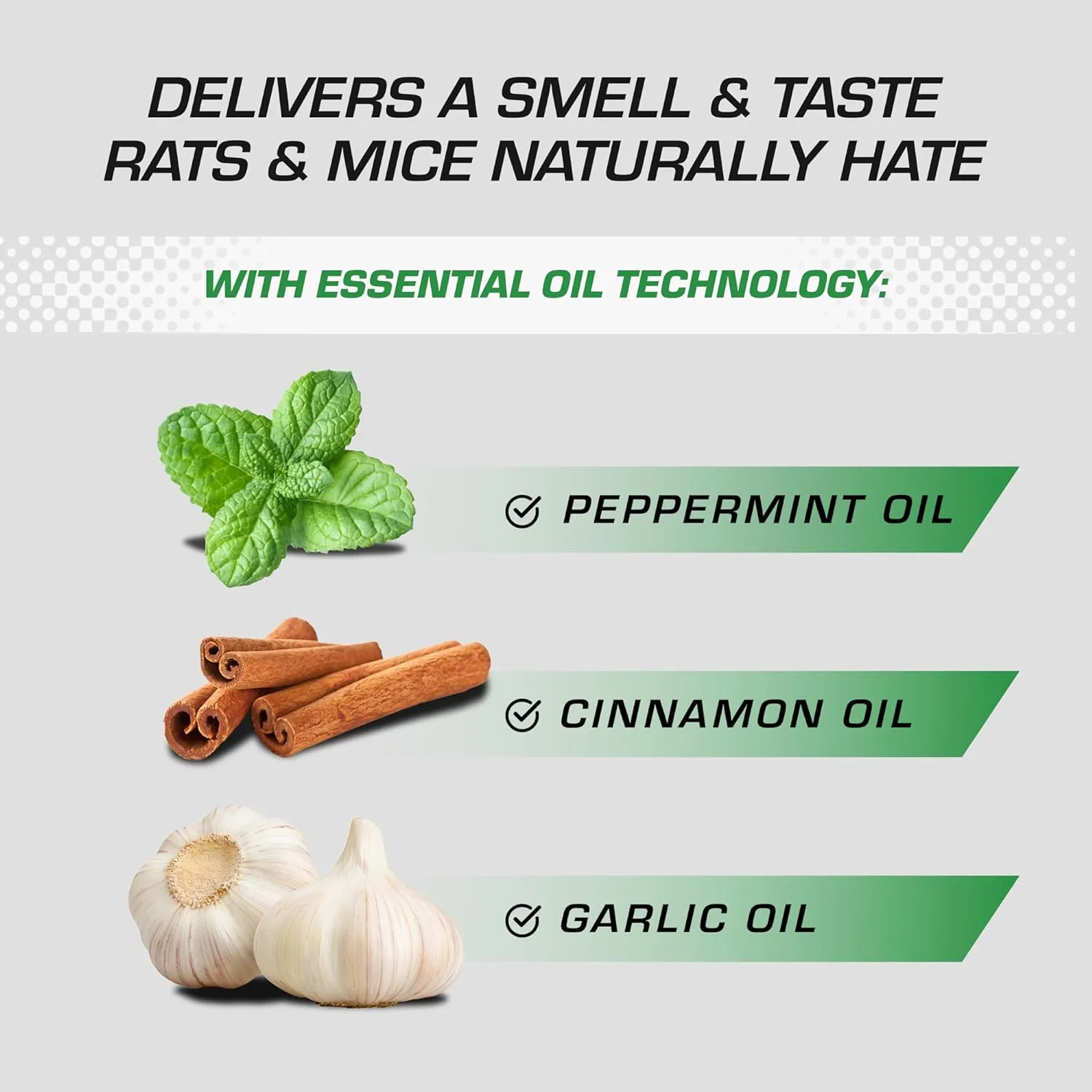 Tomcat Repellents Rodent Repellent Ready-to-Use, For Indoor and Outdoor Mouse and Rat Prevention with Peppermint, Cinnamon and Garlic Essential Oils, 1 gal.