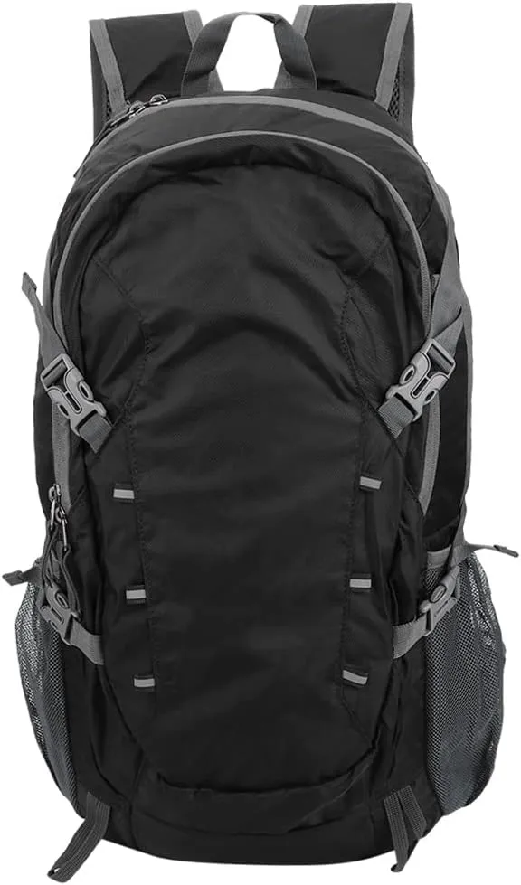 Topyond Mountaineering Backpack, 40L Large Capacity, Sports Folding Backpack, Water Resistant Durable Hiking Daypack, Storage Bag for Outdoor Hiking Travel
