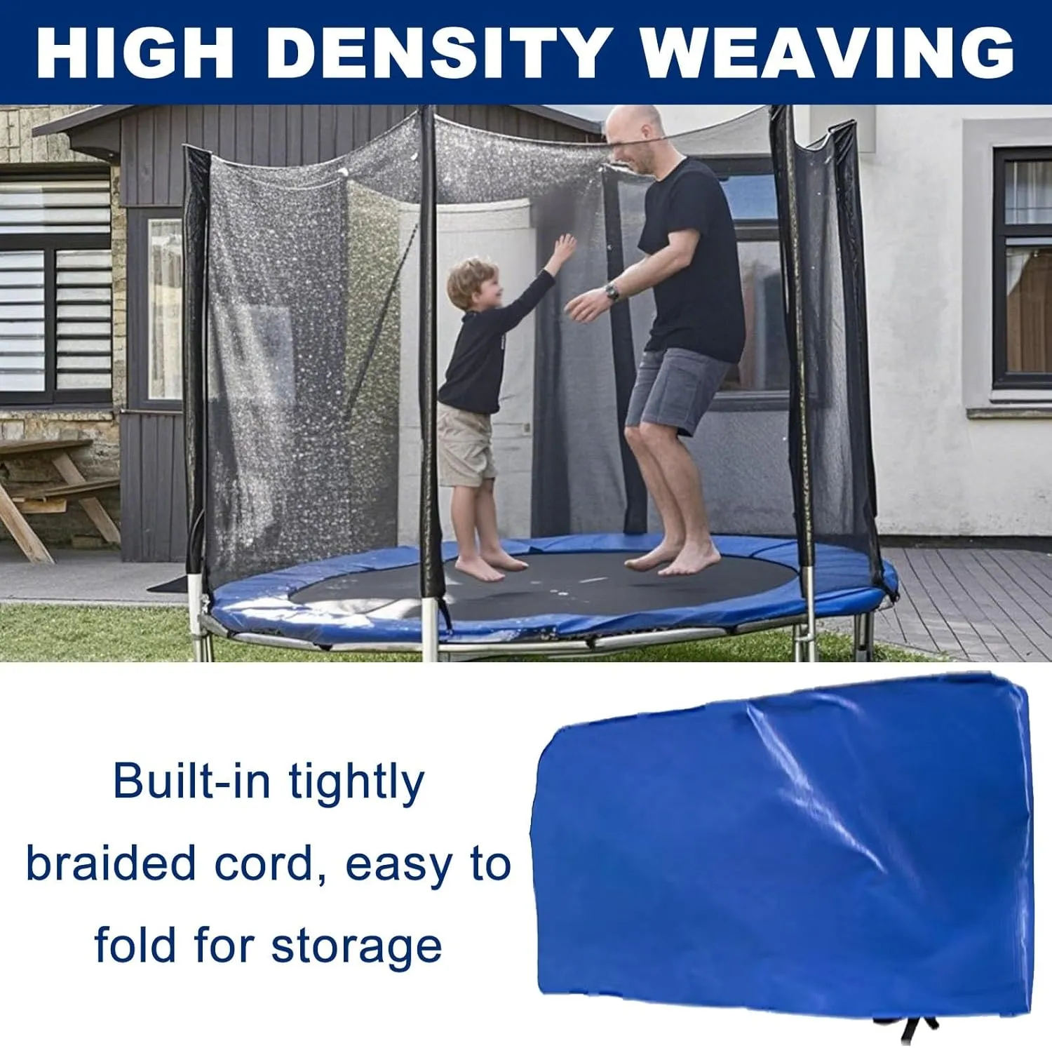 Trampoline Canopy Tent for 6FT-16FT Trampolines, Easy Install Outdoor Shade Cover, UV Protection, Durable Frame Included, Perfect for Kids' Playtime and Sun Safety
