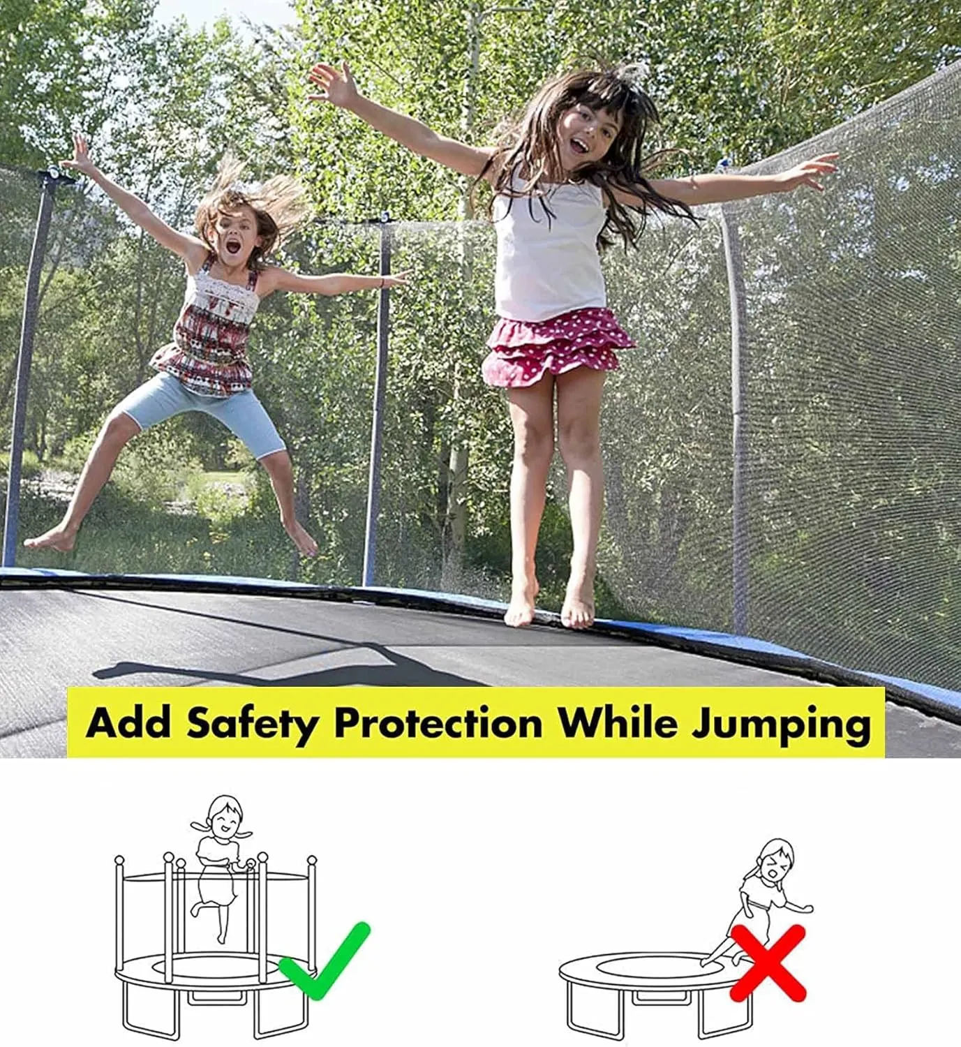Trampoline Net Replacement Safety Enclosure Net Netting - 8FT 10FT 12FT 13FT 14FT Plum Trampoline Net with Double Headed Zippers, UV Resistant, Breathable, Easy to Fit (Size : 12FT 8 Poles)