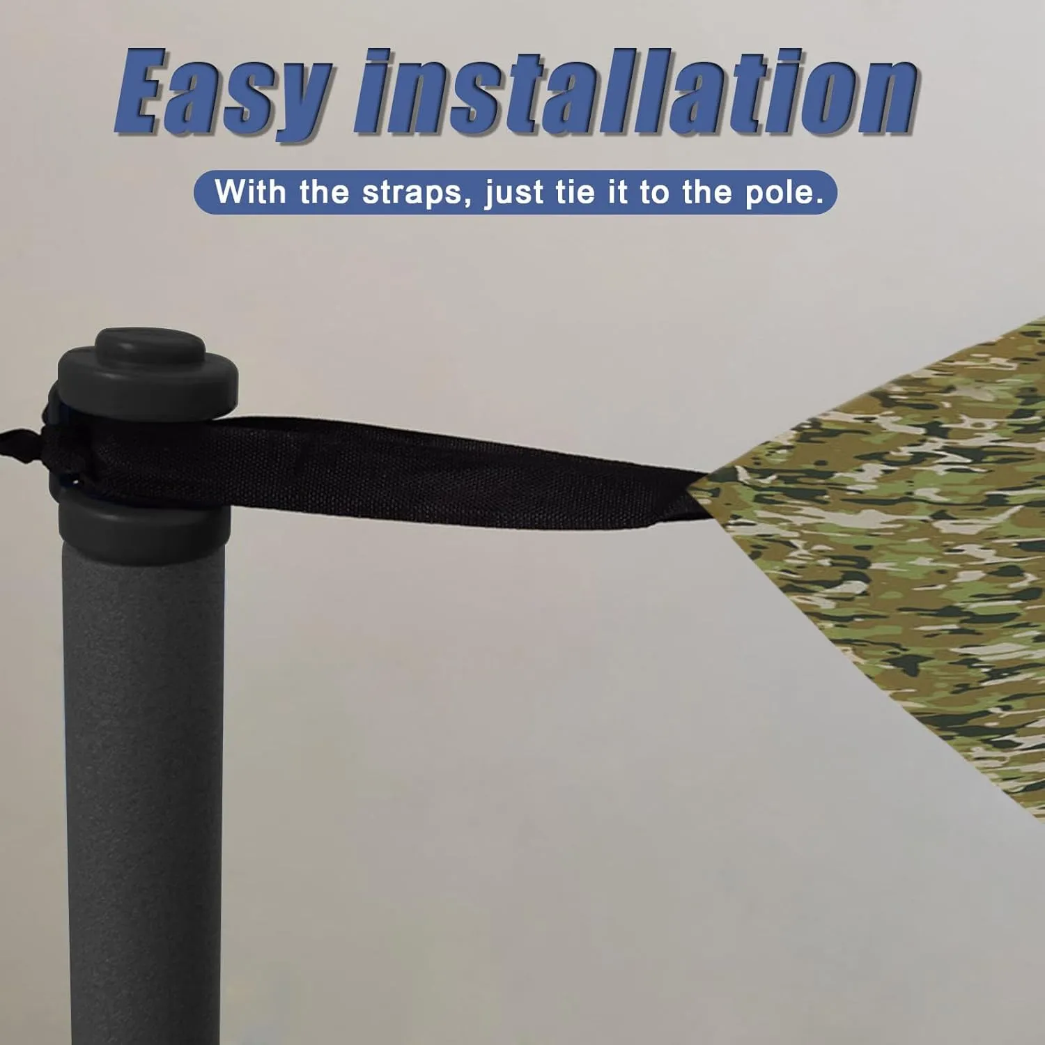 Trampoline Shade Cover - Trampoline Sunshade for 6/8/10/12/14/15/16ft Trampoline Shade Canopy - Anti-UV Trampolines Sunshade Accessories for Outdoor Backyard Playground,15FT~6 Poles