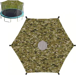 Trampoline Shade Cover - Trampoline Tent for 6ft 8ft 10ft 12ft 14ft 15ft 16ft Sun-Protection Trampolines Canopy - Anti-UV Sun Protection Dust Trampoline Accessories,14FT~8 Poles