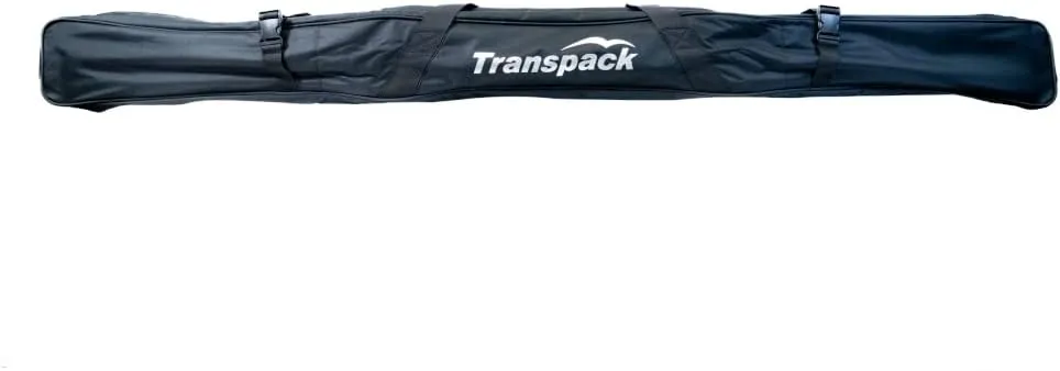TRANSPACK Super Tough Water-Resistant Lightweight Compact Padded Travel Ski Bag Designed for a Single Pair of Skis, Available in Different Length Options: 152 cm, 168 cm, 182 cm, 192 cm