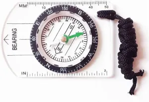 Transparent Plastic Compass Proportional Footprint Travel Outdoor Camping Hiking Compass Tools