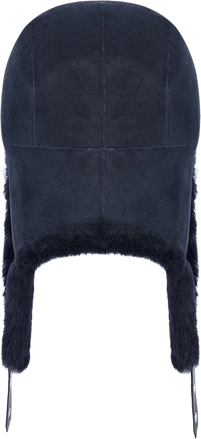 Trapper Hat with 100% Natural Genuine Fur - Winter Aviator Hat with Ear Flaps for Men and Women